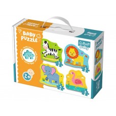 Пазл 4 в 1 Trefl Baby Classic Животные на сафари 36073