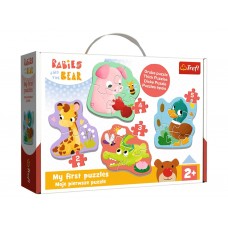 Пазлы для самых маленьких Trefl Baby Classic Детеныши животных, 2, 3, 4, 5 элементов 36135