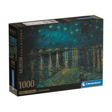 Пазли Вінсент ван Гог Зоряна ніч над Роною Clementoni, 1000 елементів 37095