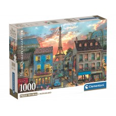 Пазлы по улицам Парижа-Париж Clementoni, 1000 элементов 39983