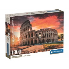 Пазлы закат над Колизеем, Рим Clementoni, 1000 элементов 39985