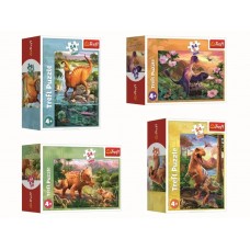 Пазли Trefl Mini Дивовижні динозаври, 54 елементи, мікс видів 54194