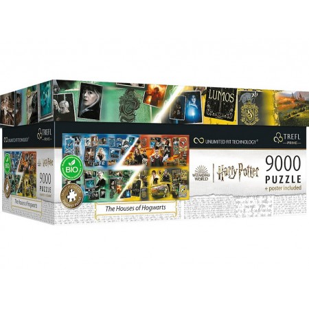 Пазл Trefl Prime UFT Harry Potter Дома Хогвартса, 9000 элементов 81023