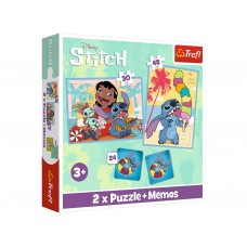 Пазлы-игра 2в1 Счастливый день Лило и Стич 93585
