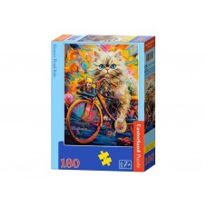 Пазли Квіткова прогулянка кошеня, 180 елементів, Castorland B-018529