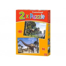 Пазли Динозаври, 2хPuzzle, 165, 240 елементів, Castorland B-021147 Пазли Динозаври, 2хPuzzle, 165, 240 елементів, Castorland B-021147