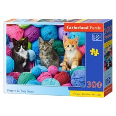 Пазлы Kittens in Yarn Store, 300 элементов, Castorland B-030477 Пазлы Kittens in Yarn Store, 300 элементов, Castorland B-030477