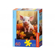 Пазли Милий осінній порося, 60 елементів, Castorland B-066285