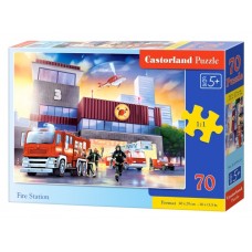 Пазлы Fire Station, 70 элементов, Castorland B-070121 Пазлы Fire Station, 70 элементов, Castorland B-070121