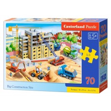 Пазлы Big Construction Site, 70 элементов, Castorland B-070138 Пазлы Big Construction Site, 70 элементов, Castorland B-070138