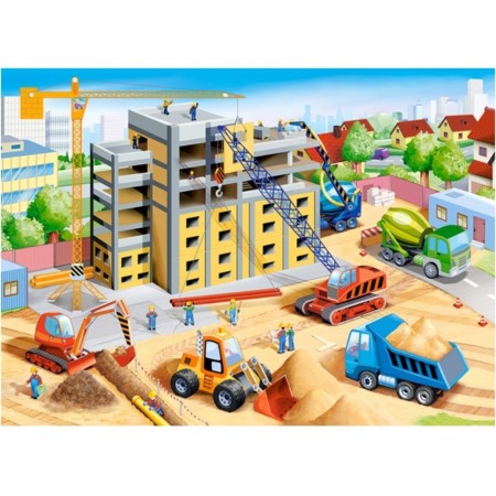 Пазлы Big Construction Site, 70 элементов, Castorland B-070138 Пазлы Big Construction Site, 70 элементов, Castorland B-070138