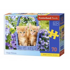 Пазлы Рыжие котята, 70 элементов, Castorland B-070169 Пазлы Рыжие котята, 70 элементов, Castorland B-070169