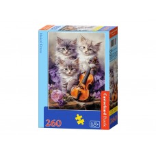 Пазлы Музыкальные котята, 260 элементов, Castorland B-27613