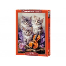 Пазлы Музыкальные котята, 500 элементов, Castorland B-53988