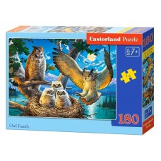 Пазлы Семья сов 180 элементов Castorland В-018437 Пазлы Семья сов 180 элементов Castorland В-018437