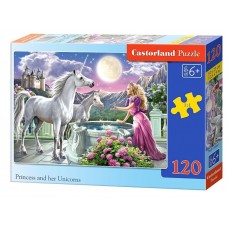 Пазлы Единороги 120 элементов Castorland В-13098 Пазлы Единороги 120 элементов Castorland В-13098