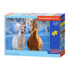 Пазлы Зимние лошади 260 элементов Castorland В-27378