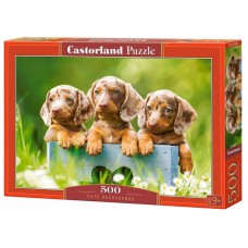 Пазлы Cute Dachshunds 500 элементов Castorland B-53605 Пазлы Cute Dachshunds 500 элементов Castorland B-53605