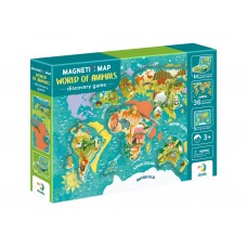 Магнитная карта мира животных, DoDo 200267