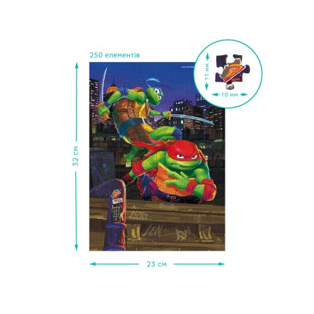 Пазл Medium-S TMNT, Леонардо и Рафаэль, 250 элементов, DoDo 200528 Пазл Medium-S TMNT, Леонардо и Рафаэль, 250 элементов, DoDo 200528