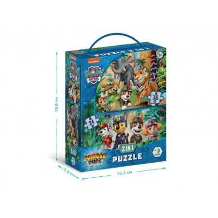 Пазл Paw Patrol Пригоди у Джунглях 2в1, 24-36 елементів, DoDo 200572 Пазл Paw Patrol Пригоди у Джунглях 2в1, 24-36 елементів, DoDo 200572