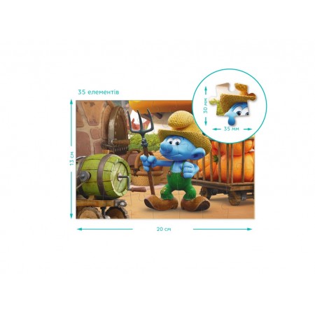 Пазл-мини The Smurfs, Фермер с тыквами, DoDo 200693