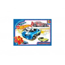 Пазлы картонные Hot Wheels, 35 элементов, G-Toys FW769