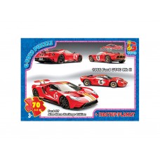 Пазлы картонные Dream Garage, 70 элементов, G-Toys FW780