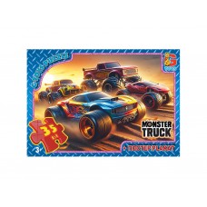 Пазлы картонные Monster Truck, 35 элементов, G-Toys MT182