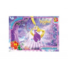 Пазлы картонные Рапунцель, 70 элементов, G-Toys TA009