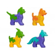 3D пазлы - Животные 4 шт 32 элемента Tigres 39355