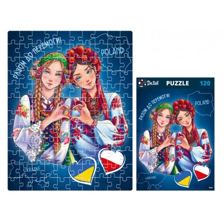 Пазлы Украина & Польша, 120 элементов, De,tail DT100-16 Пазлы Украина & Польша, 120 элементов, De,tail DT100-16