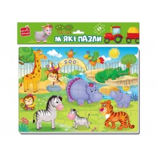 Мягкие пазлы А4, Малыш сможет Зоопарк, Vladi Toys VT1102-17