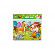 Мягкие пазлы А4 Ферма, 24 элемента, Vladi Toys VT1102-31