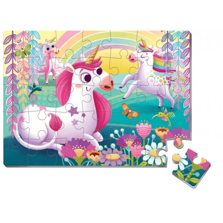 Мягкие пазлы А4 Единороги, 35 элементов, Vladi Toys VT1102-34 Мягкие пазлы А4 Единороги, 35 элементов, Vladi Toys VT1102-34