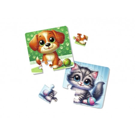 Мягкие пазлы Котик и собачка, Vladi Toys VT1102-37 Мягкие пазлы Котик и собачка, Vladi Toys VT1102-37