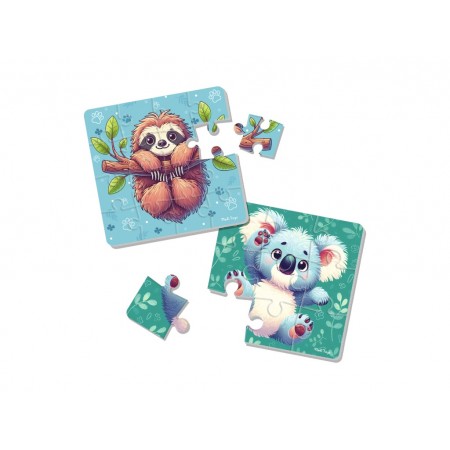 Мягкие пазлы Ленивец и коала, Vladi Toys VT1102-40