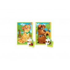 Мягкие пазлы А5 Котик и песик, Vladi Toys VT1103-43 Мягкие пазлы А5 Котик и песик, Vladi Toys VT1103-43