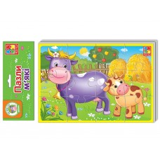 Мягкие пазлы А5 Животные фермы, Vladi Toys VT1103-44 Мягкие пазлы А5 Животные фермы, Vladi Toys VT1103-44