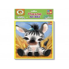 Мягкие пазлы А5 Зебра индеец, Vladi Toys VT1103-46