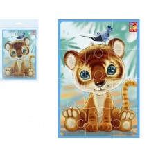 М'які пазли А5, Малюк зможе Тигреня, Vladi Toys VT1103-93 М'які пазли А5, Малюк зможе Тигреня, Vladi Toys VT1103-93
