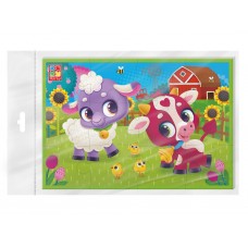Мягкие пазлы А5, Коровка и овечка, Vladi Toys VT1104-23