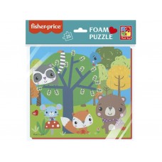 Мягкие пазлы 22х23 Fisher Price, Лесные жители, Vladi Toys VT1109-02