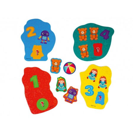 Пазлы макси картонные с игрой Малыш Сможет Животные Игрушки, Vladi Toys VT1722-23