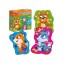 Игра развивающая пазлы картонные с игрой, Лесные звери, Vladi Toys VT1722-26