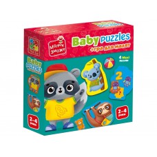 Игра развивающая пазлы картонные с игрой, Животные, Игрушки, Vladi Toys VT1722-27 Игра развивающая пазлы картонные с игрой, Животные, Игрушки, Vladi Toys VT1722-27