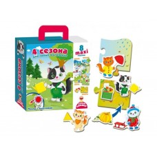 Пазл с липучками, 4 сезона, Vladi Toys VT2907-04