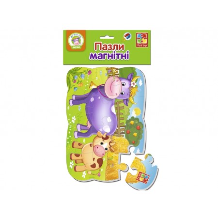 Пазлы на магните А5 Корова и теленок, Vladi Toys VT3205-74 Пазлы на магните А5 Корова и теленок, Vladi Toys VT3205-74