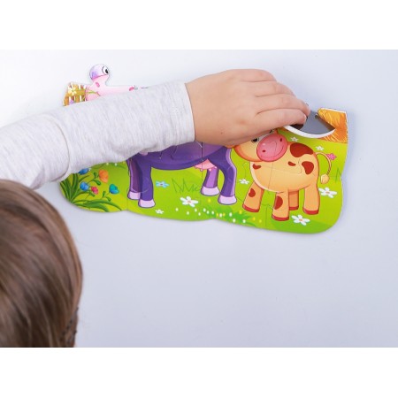 Пазлы на магните А5 Корова и теленок, Vladi Toys VT3205-74 Пазлы на магните А5 Корова и теленок, Vladi Toys VT3205-74