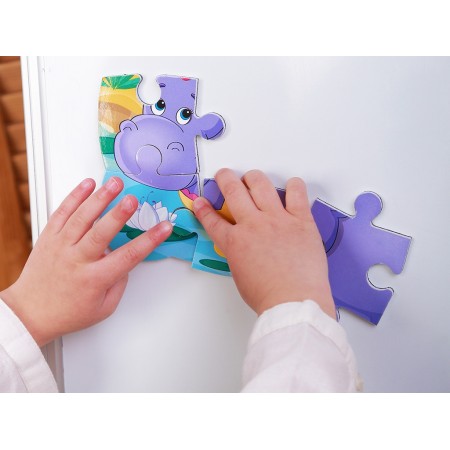 Пазли на магніті А5 Бегемотики, Vladi Toys VT3205-76 Пазли на магніті А5 Бегемотики, Vladi Toys VT3205-76